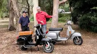 PX200 Vespa Piaggio Scooters. The heart beat of Italy. Karim rescued this black & tan from the tip