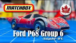 Matchbox Ford P68 Group 6 Super GT (244) на основе реального прототипа гоночного автомобиля