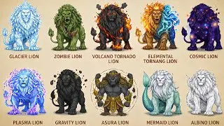 Unbelievable Lions You&rsquo;ve Never Seen Before | Mythical & Elemental Lions Explained