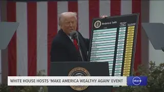 Trump announces reciprocal tariffs on countries around the world | Full Speech