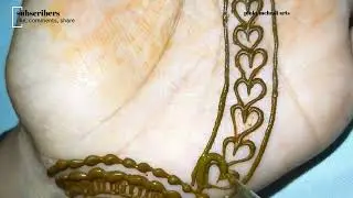 #How to create new beautiful mehndi #design for plumb hearts line || #made by pinky