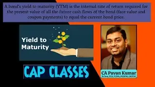 Cost of Debt | Yield To Maturity YTM |CAP CLASSES
