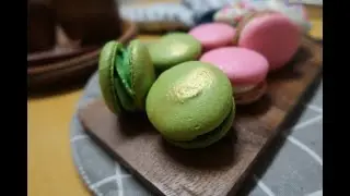 How to make Macaron with 3 flavours [Pistachio, Neapolitan and Cotton Candy]