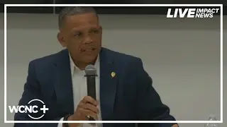 CMPD Chief Johnny Jennings speaks at Sarah Stevenson Forum