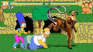 Homero & marge vs mutaro [MORTAL KOMBAT vs SIMPSONS] Fight Club Cartoon