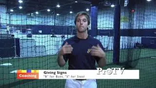 Baseball Coaching Tips 101 - How to Give Signs (L.L. / Modified / H.S.)