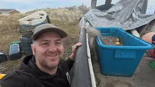 Time to change over the summer fishing gear. Drift gill nets and mackerel gear off the boat.