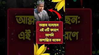 আল্লাহ বলেছেন তিনটি কারণে আপনি অশান্তিতে থাকেন  #shorts #ytshorts #islamicmotivation #islamicvideo