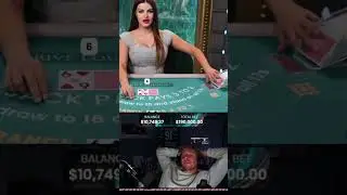 NO HESITATION DOUBLE UP! ALMOST HIS ENTIRE BALANCE  #blackjack #highlights