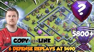 New Th13 Legend Base of ITZU + Link || Strong Legend Base of Itzu With 5 Defense Replays  Pro Choice