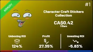 Opening 100 Character Craft Stickers from Armory Pass