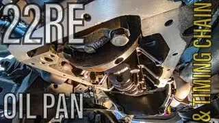 TOYOTA 22RE OIL PAN INSTALL | 1986 4Runner Timing Chain Replacement Wrapup