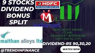 HDFC ASSET MANAGEMENT COMP,INDIAMART INTERMESH, MAITHAN ALLOYS #TRENDINFINANCE#PASSIVE INCOME SHARE