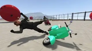 IMPOSSIBLE BIKE STUNT RACE! (GTA 5 Funny Moments)