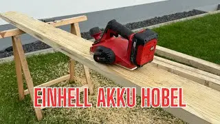 Einhell Akku-Hobel TE-PL 18/82 Li-Solo im Test 🔧 | Auspacken, Einschalten, Hobeln!