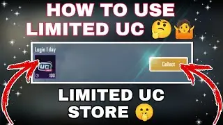 HOW TO USE LIMITED UC 🔥🤩 LIMITED UC STORE 🤩🔥 HOW TO USE LIMITED UC IN BGMI/pubgm #limiteduc #bgmi