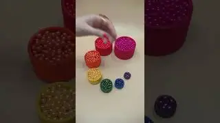Mesmerizing Bead Reverse Magic💤💚✨ Wooden Bowl ASMR Satisfaction #asmr #beadsreverse #dominomarble