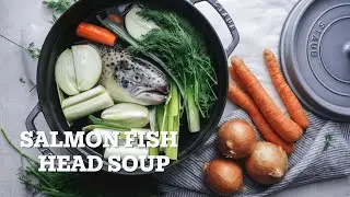 Salmon Fish Head Soup &ndash; Japanese Restaurant Style Salmon Head Soup Recipe