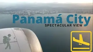 Aerial view of panama city Landing in panama Boeing 737 MAX 9 #Panama #Copaairlines  #Vjspath