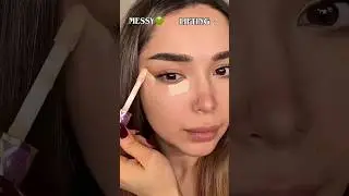 Messy vs Lifting 😱 | Face Lifting Makeup Hack #shortvideo #makeup #tricks #beautytips #youtubeshorts