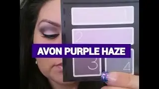 Avon purple haze eye shadow quad tutorial