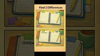 find 2 difference between 2 image #illusion #gkfacts