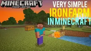How to make unlimited iron farm in Minecraft pe 1.18.12 ||pakpro gamer|| First video of my channel