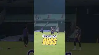 Andre Russell bowling to Angkrish😉 | #AmiKKR | #TATAIPL2025 | #ZiddKiNayiHadd