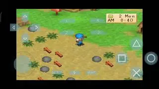 Playing harvest Moon Back to the nature (boy & girl) in PPSSPP emulator (added new L2 & R2 button)