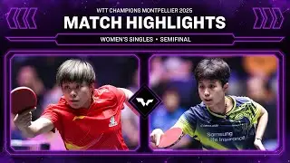 Wang Yidi vs Joo Cheonhui | WS SF | #WTTMontpellier 2025