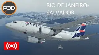 Prepar3dv5.4 Rio de Janeiro Santos Dumont to Salvador LA3674 A319