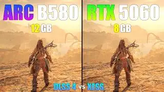 Intel ARC B580 12GB vs RTX 5060 8GB : DLSS 4 vs XESS - Gaming Review!