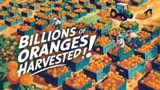Billions of Oranges Harvested! Inside the World's Largest Orange Farms#orangefarming #agriculture
