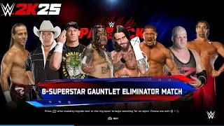 WWE 2k25 - Shawn vs Jbl vs Cena vs Umaga vs Punk vs Batista vs Kane vs Khali: Gauntlet Eliminator 