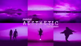 PURPLE AESTHETIC - Lightroom Mobile Preset | picslight