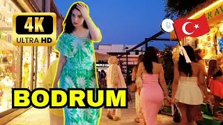 FEEL THE HISTORY UNDERFOOT Bodrum walking tour 4K  Mugla Turkey virtual travel