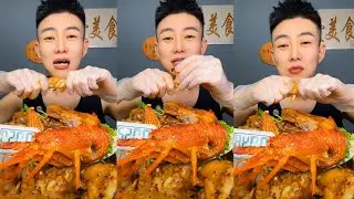 EPIC Giant Lobster & Crab MUKBANG ASMR &mdash; Spicy Seafood Eating Show