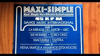 Maxi Simple 45 RPM Dance Music Internacional ℗ 1983 PolyGram - Vinilo