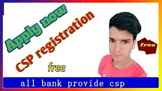 CSP registration 2020 || full video || grahak seva kendra|| customer service point|| Apply now