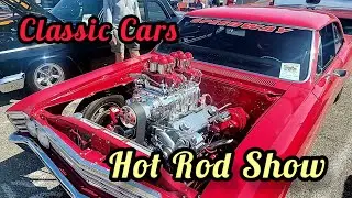 Huge Car Show Hot Rods, Classic Cars Muscle Cars Springtime Show Lake Havasu Troop Box Convoy #cars