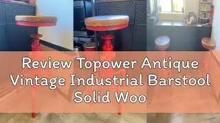 Review Topower Antique Vintage Industrial Barstool Solid Wood Water Pipe Fire Hydrant Design Cafe Co
