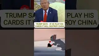 CHINA Response to Trump 🤣😂 on 200% tariff #trump #brics #china #tariffs