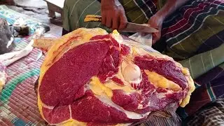 Amazing meat cutting skills, Beef cutting skills in Bangladesh How to cutting cow beef 