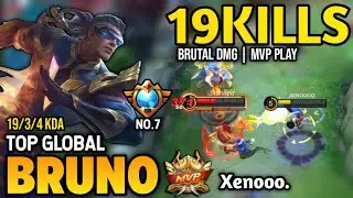 BRUNO BEST BUILD 2022 | TOP GLOBAL BRUNO GAMEPLAY | MOBILE LEGENDS ✓