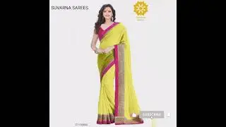 Pretty Georgette Solid With Lace Border Sarees