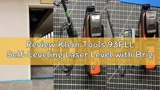 Review Klein Tools 93PLL Self-Leveling Laser Level with Bright Green 3x360-Degree Planes, Rechargeab