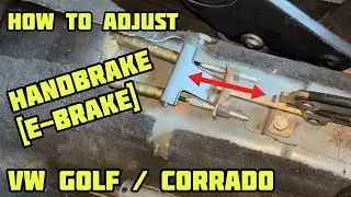 Регулировка ручного тормоза [e-brake] vw golf mk2/ mk3 / Corrado