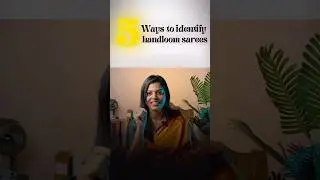 &ldquo;How to check pure handloom sarees?!&rdquo;🔥 #HandloomSaree #DesiStyle #SustainableFashion #indianweaves