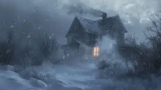 Roaring Winter Storm Gusts & Ferocious Snowstorm Sounds for Sleeping |Reduce Stress, Relaxing, Study