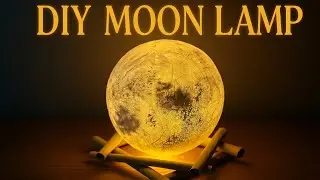 How to Make a Moon Lamp with Simple Materials | DIY Moon Light|Simple&Easy#art #diy #craft 